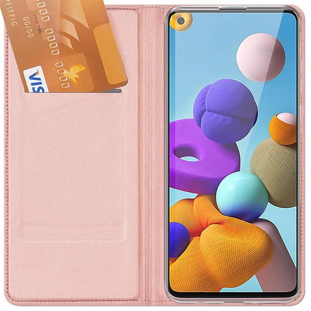 Electroplated Flip für Samsung Galaxy A21s in Rosegold