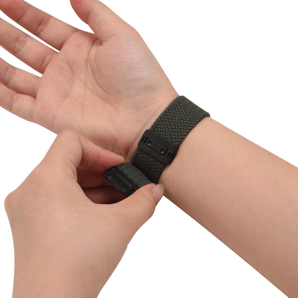 Loop Nylonarmband für Apple Watch 1-11/SE1-3/Ultra1-3 - 42/44/45/49mm in Waldgrün - Universal