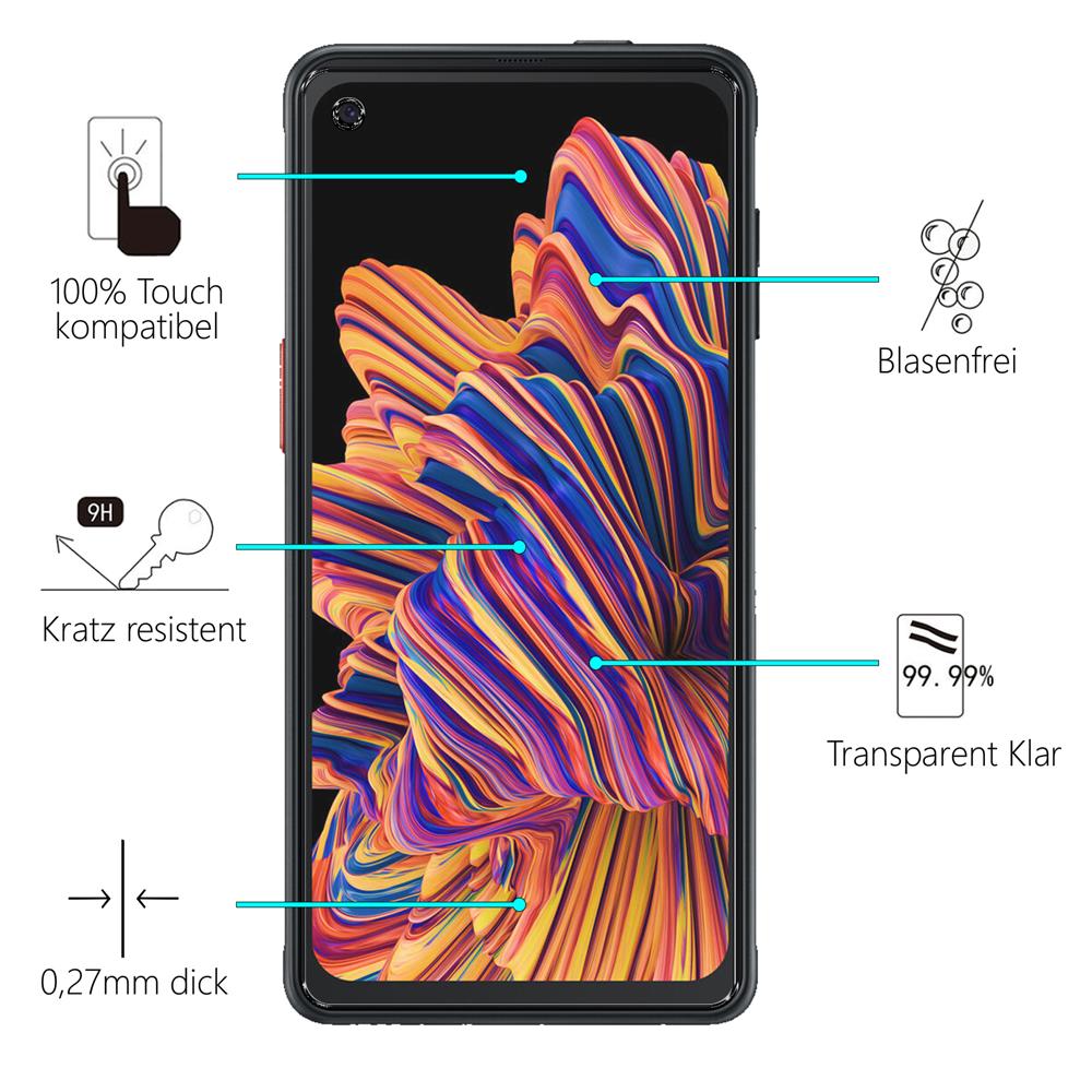 Glas 2in1 für Samsung Galaxy XCover Pro
