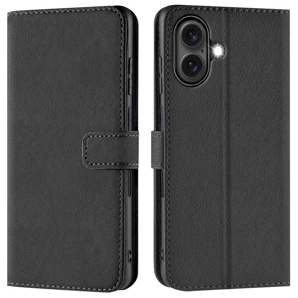 Basic Wallet für Apple iPhone 16 Plus in Schwarz