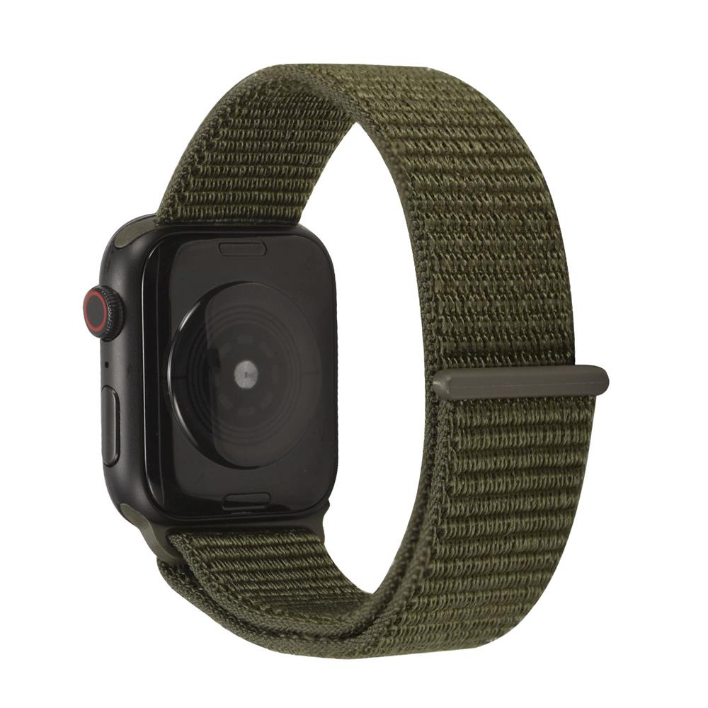 Fitnessarmband Nylon für Apple Watch 1-9 - 42/44/45 in Dunkelgrün