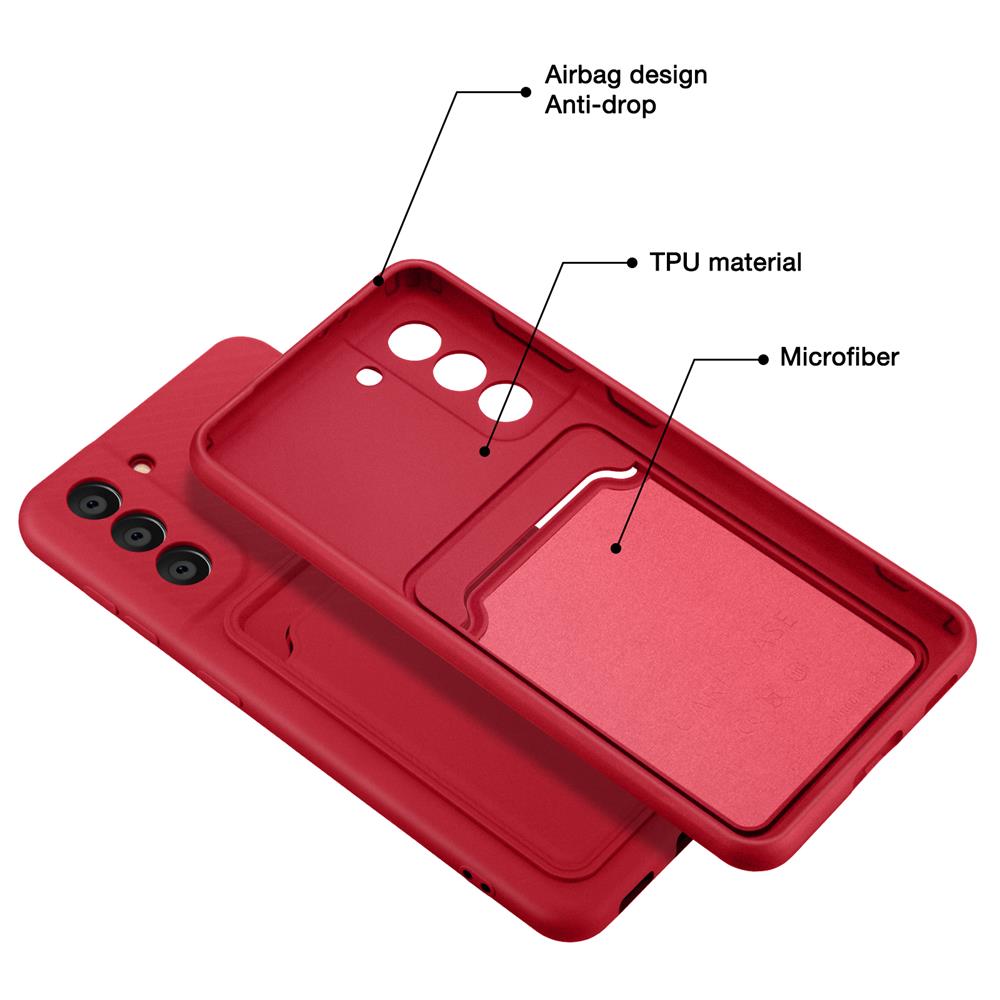Card Case für Samsung Galaxy S21 Plus in Rot