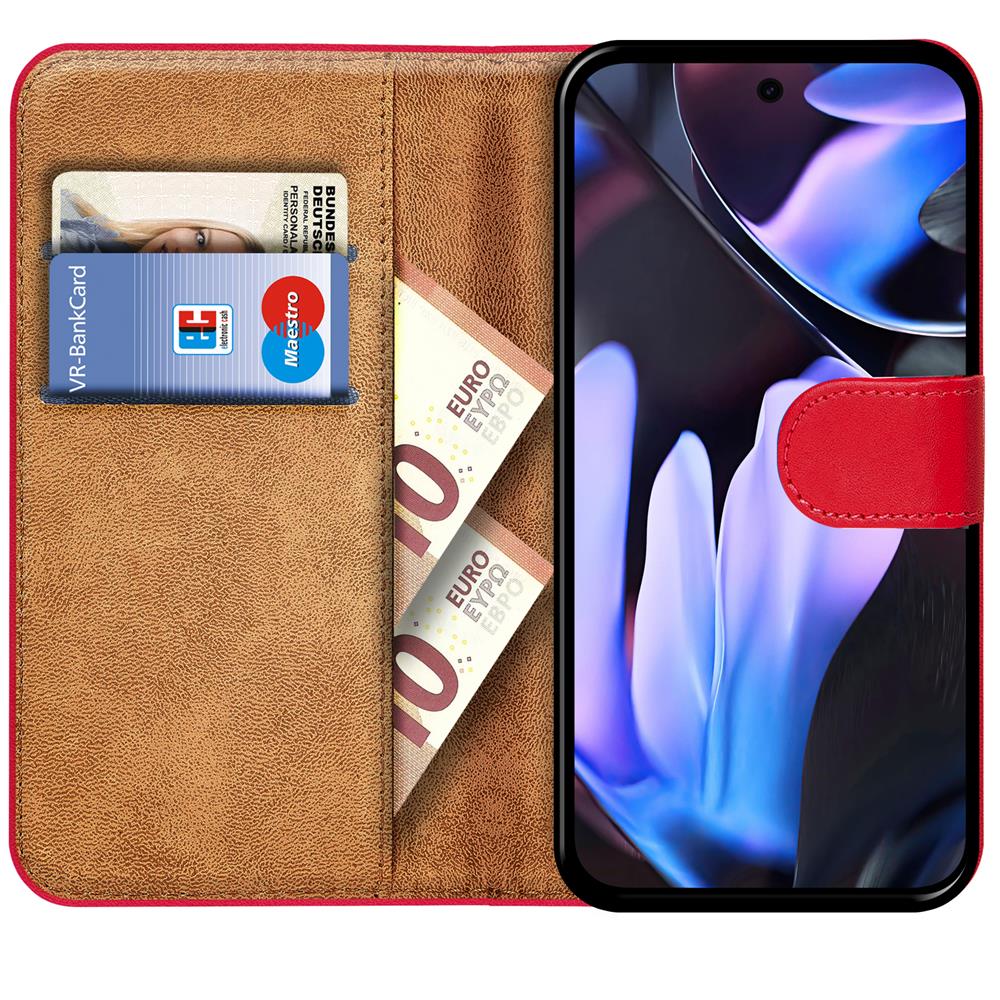 Basic Wallet für Google Pixel 9 Pro XL in Rot