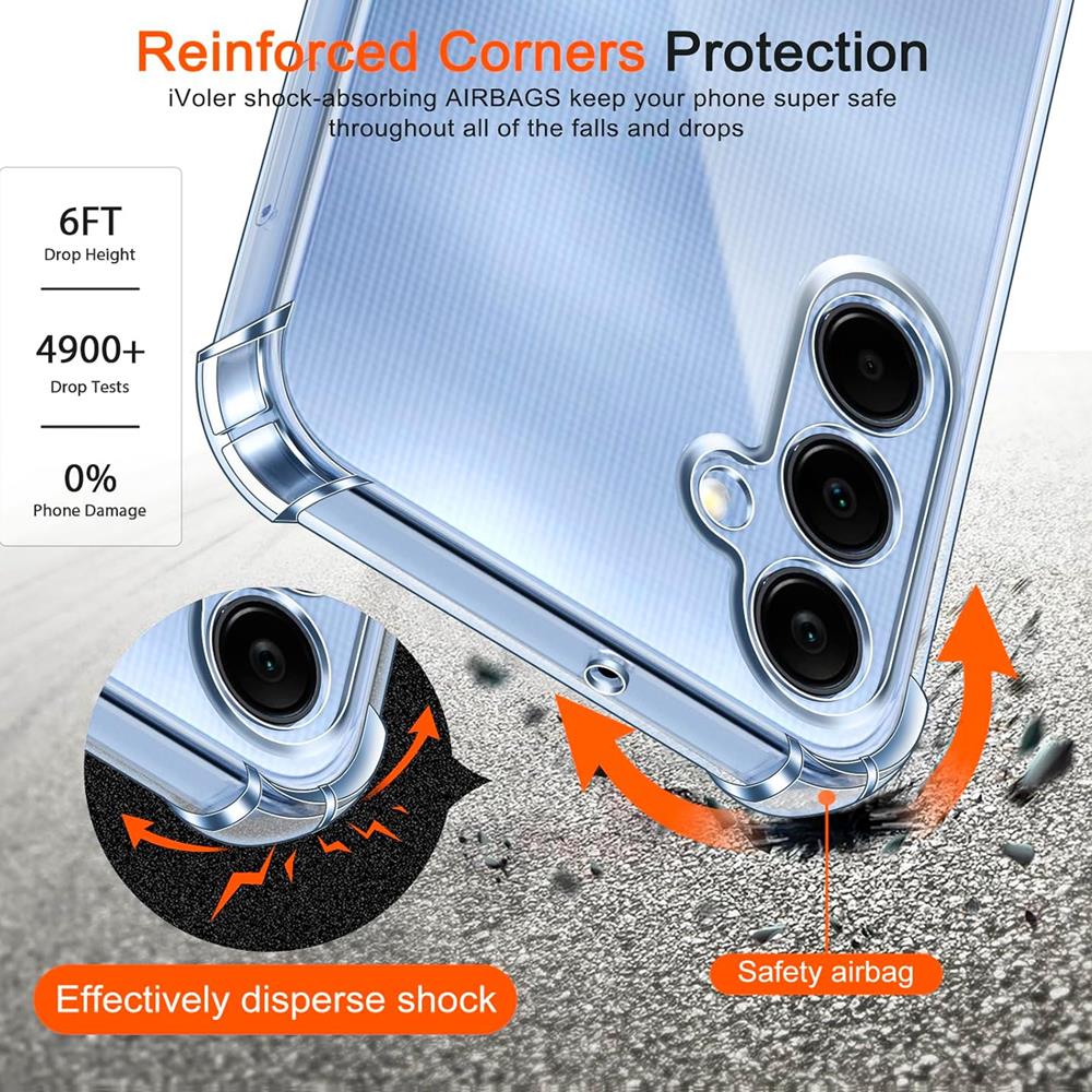 Rugged TPU für Samsung Galaxy A25 5G in Transparent