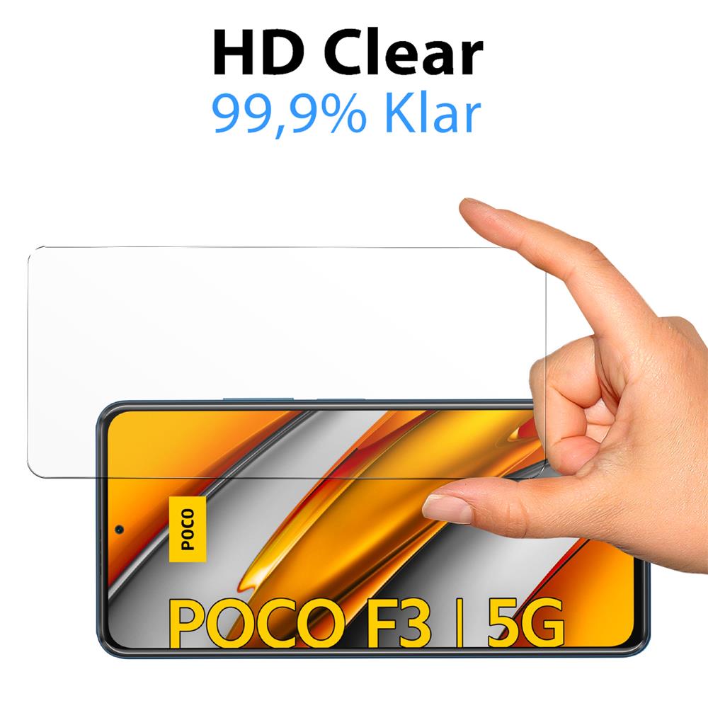 4in1 Glas Set für Xiaomi Poco F3 / Mi 11i