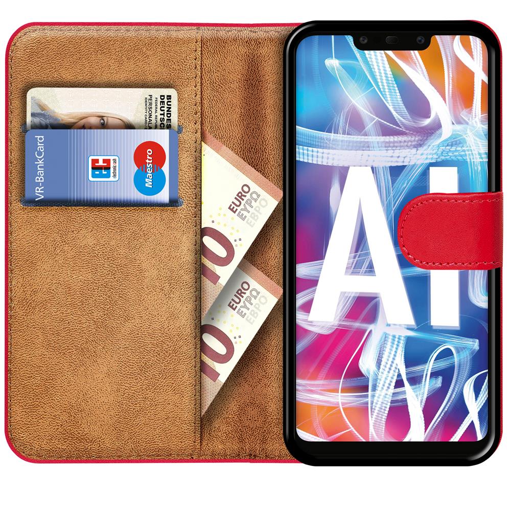 Basic Wallet für Huawei Mate 20 Lite in Rot