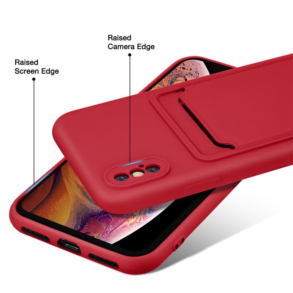 Card Case für Apple iPhone X / XS in Rot