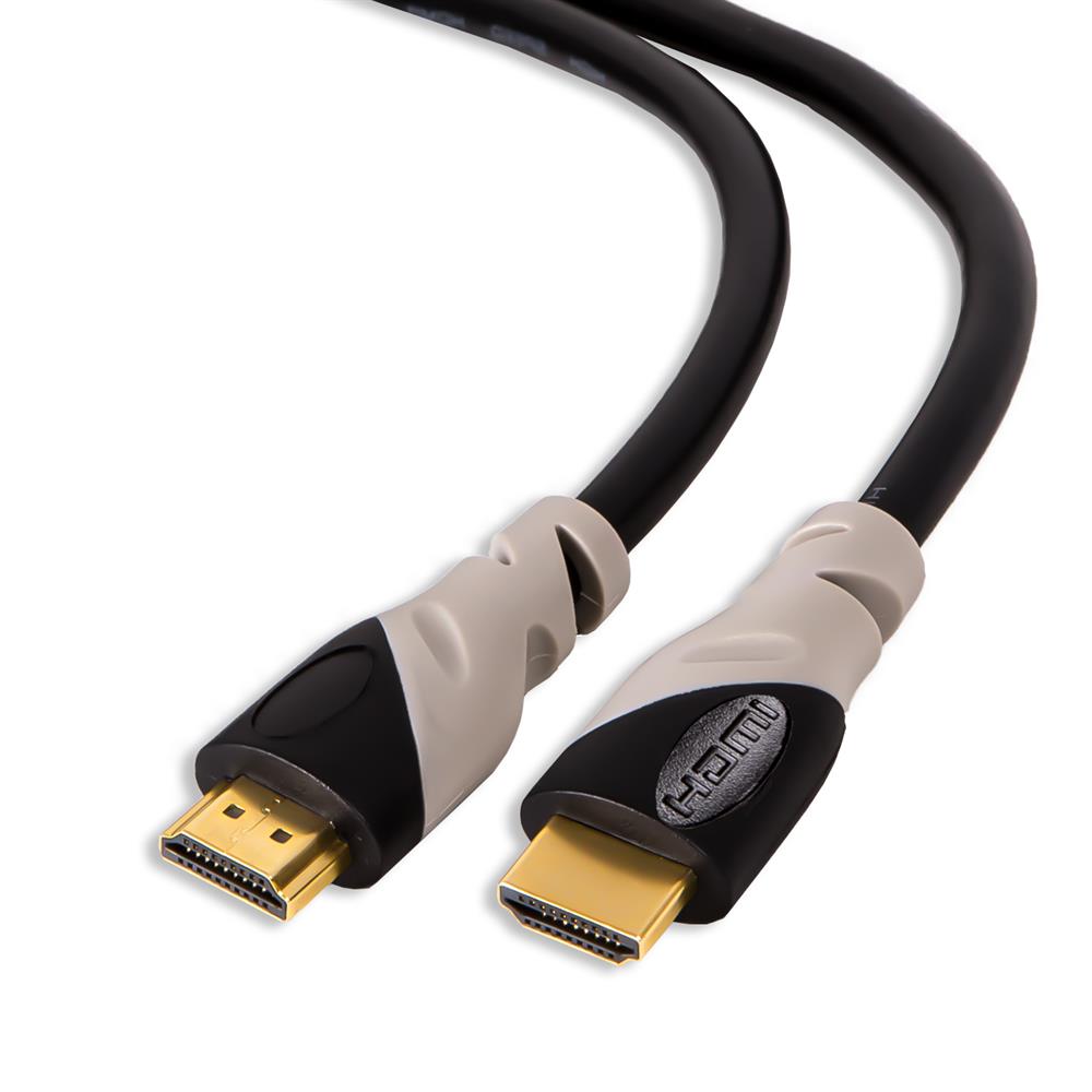 HDMI Kabel rund Schwarz - Länge 3m