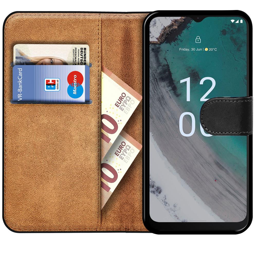 Basic Wallet für Nokia C32 in Schwarz