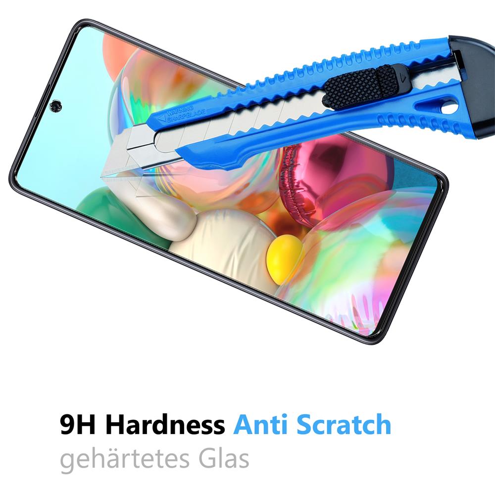 4in1 Glas Set für Samsung Galaxy A71