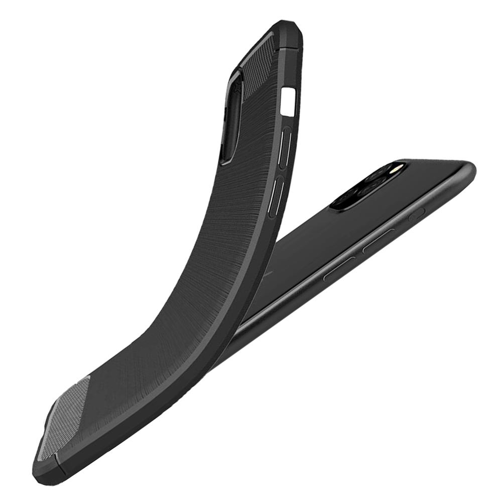 Carbon Brush TPU für Apple iPhone 11 Pro Max in Schwarz