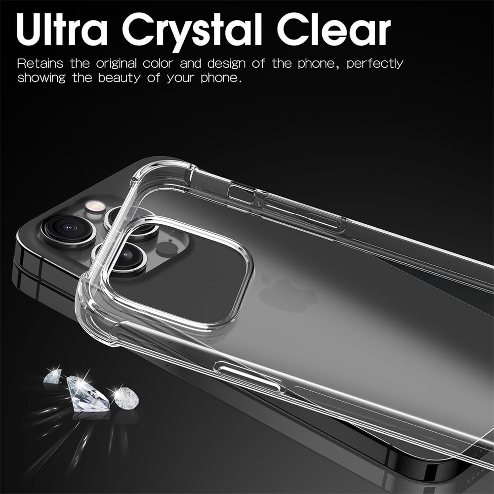 Rugged TPU für Apple iPhone 15 Pro in Transparent
