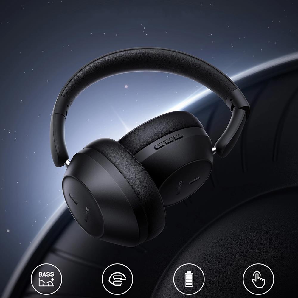 Baseus Body Shaking Wireless Kopfhörer in Schwarz