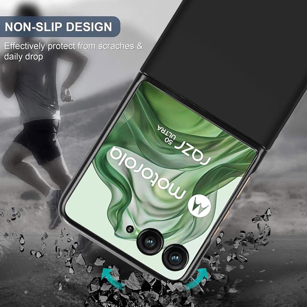 Classic TPU für Motorola Razr 50 Ultra in Schwarz