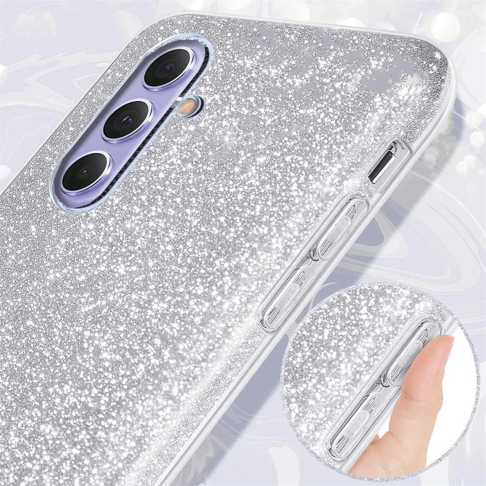 Shiny TPU für Samsung Galaxy A54 5G in Silber
