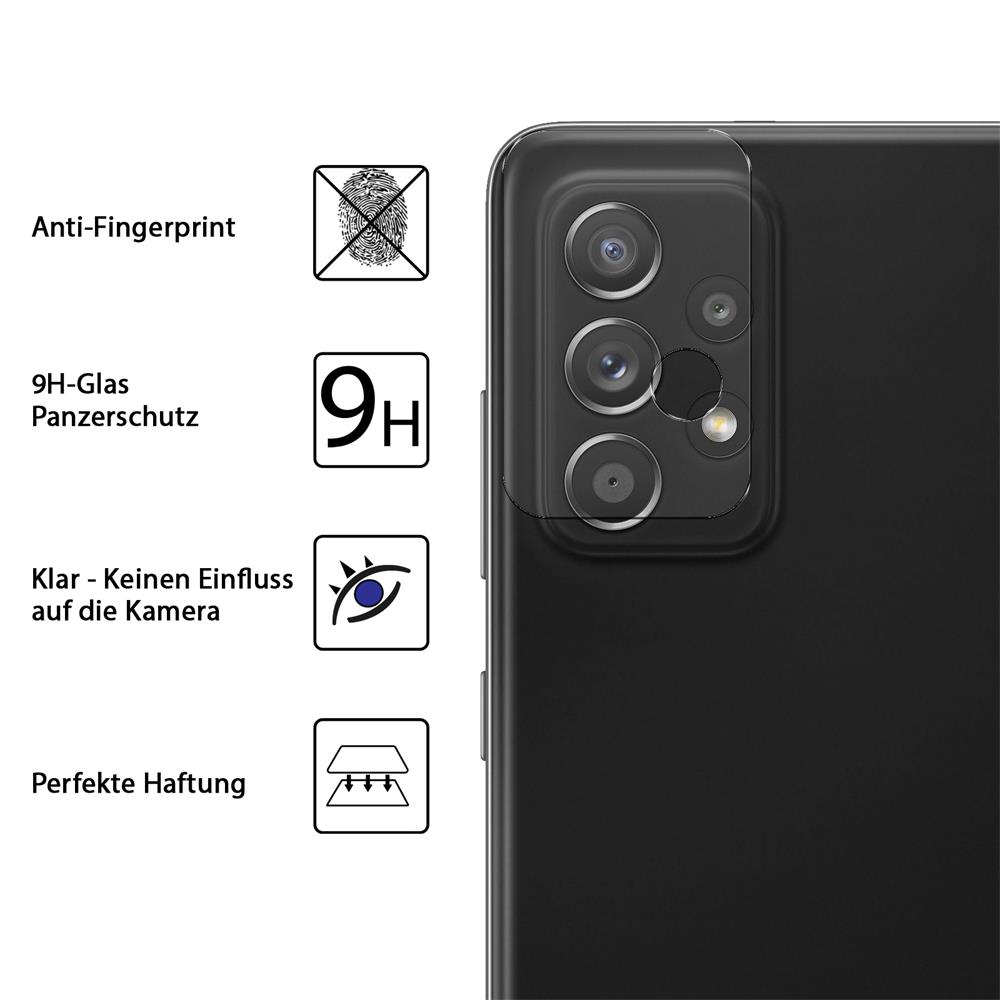 4in1 Glas Set für Samsung Galaxy A52 / A52s / 4G/5G