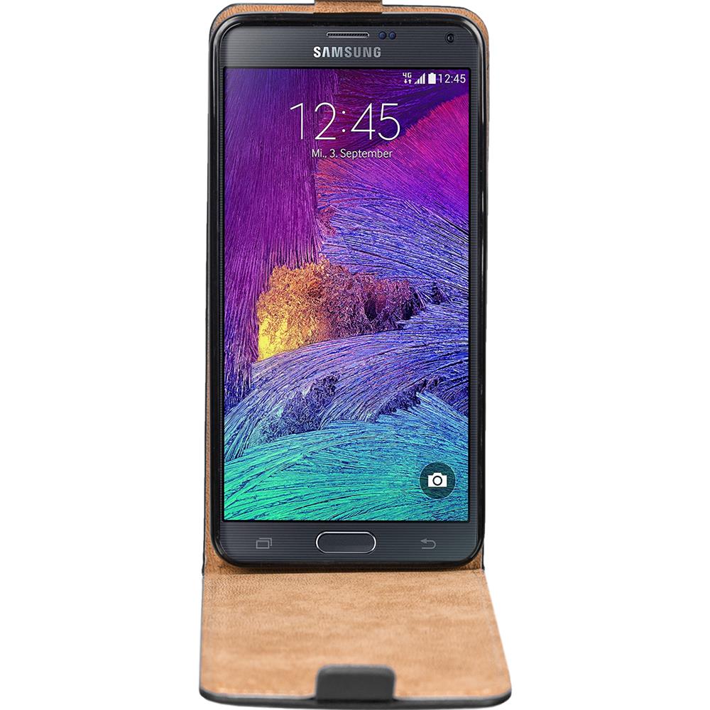 Basic Flip für Samsung Galaxy Note 4 in Schwarz