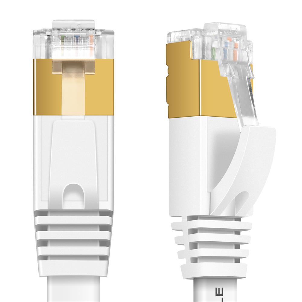 Patch FLAT Kabel Cat7 - PC-Flat-700A - 8M in Weiss