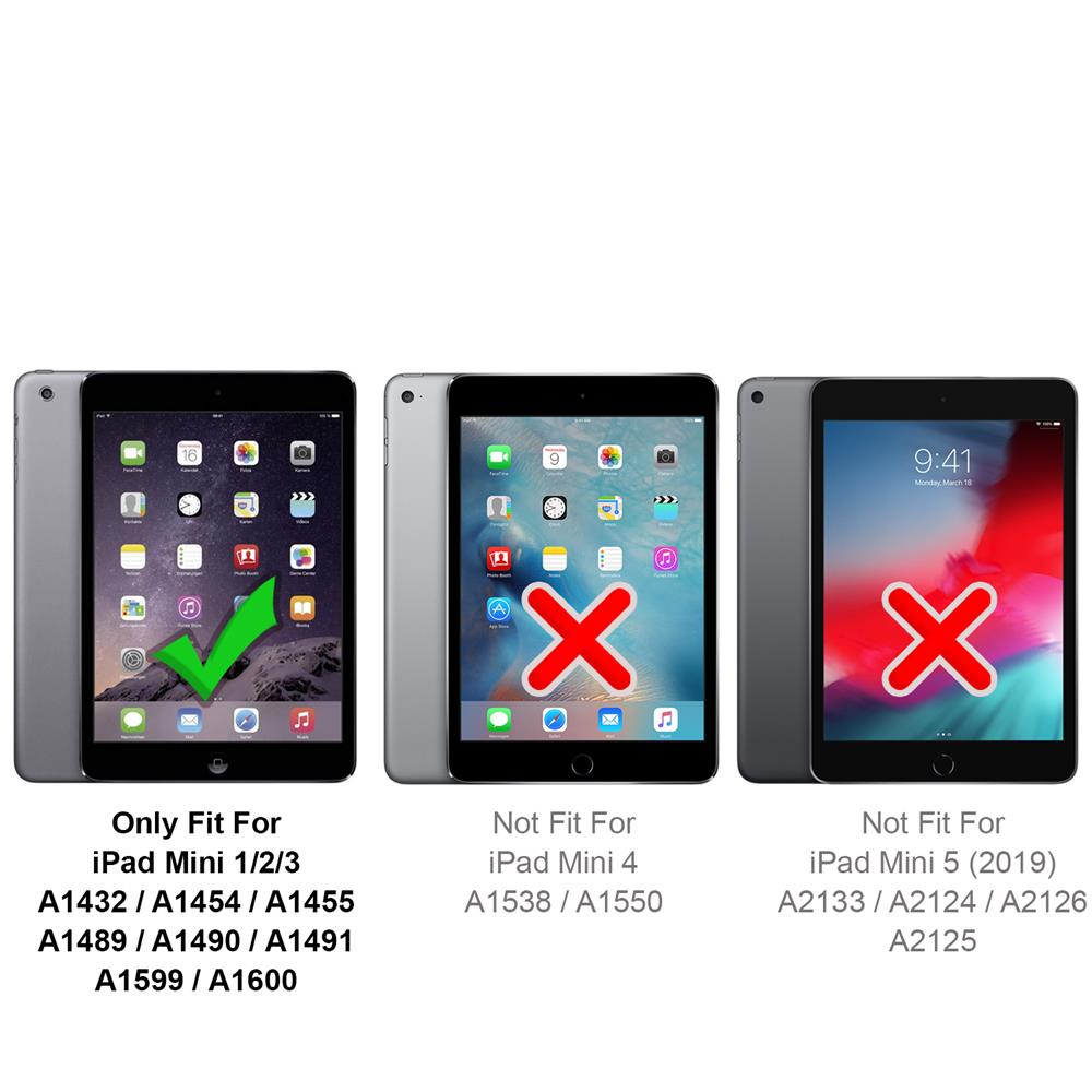 Rugged TPU Tab für Apple iPad Mini 1/2/3 in Transparent