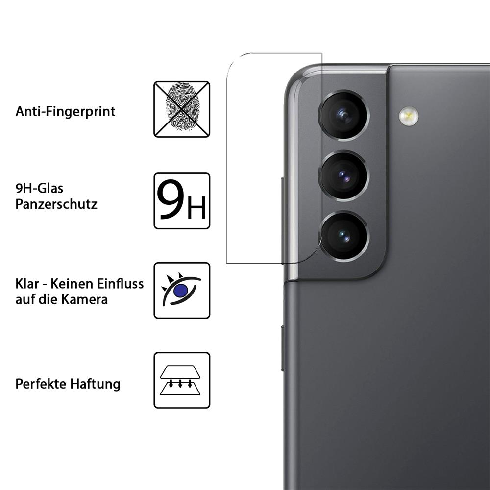 4in1 Glas Set für Samsung Galaxy S21