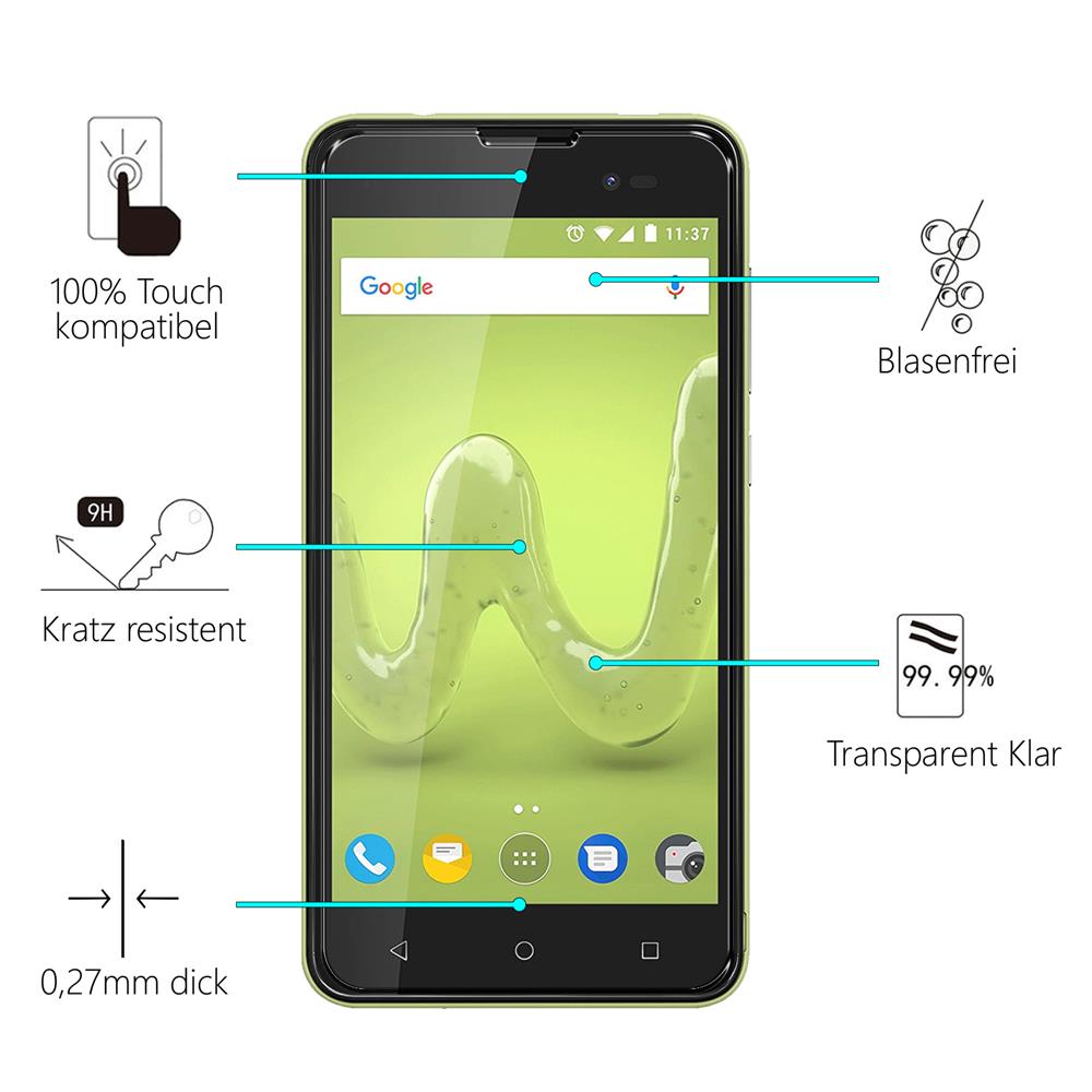 Glas 2in1 für Wiko Sunny 2 Plus