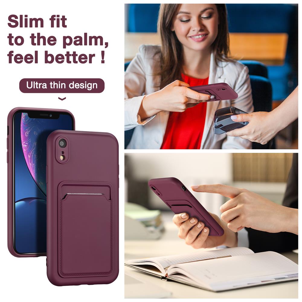 Card Case für Apple iPhone XR in Lila