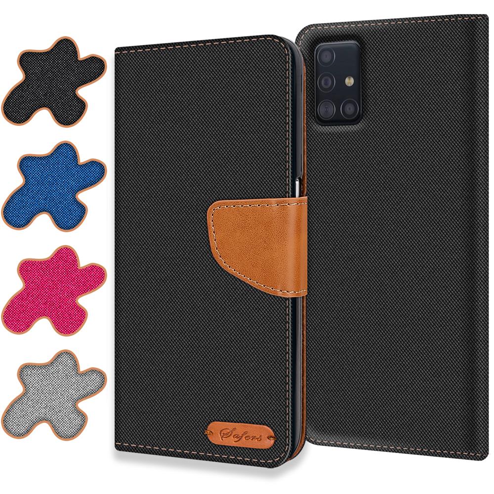 Textil Wallet für Samsung Galaxy A71