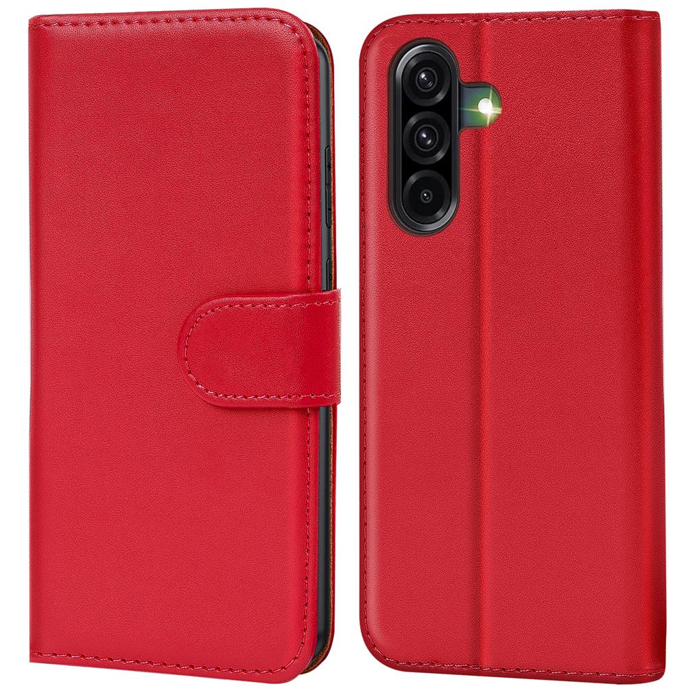 Basic Wallet für Samsung Galaxy A56 5G in Rot