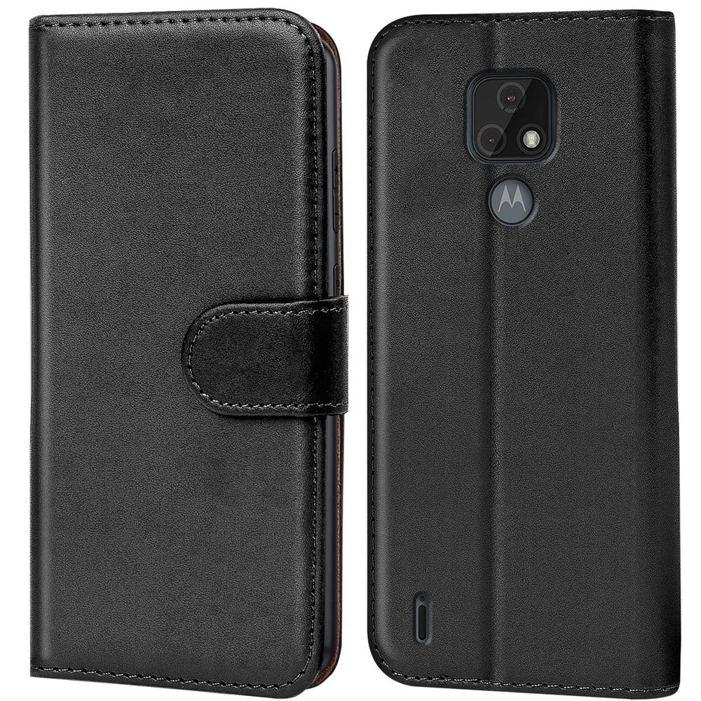 Basic Wallet für Motorola Moto E7 in Schwarz