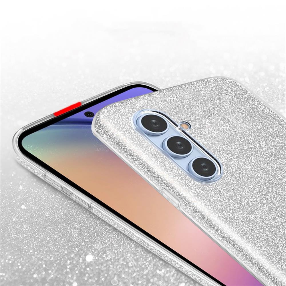 Shiny TPU für Samsung Galaxy A54 5G in Silber