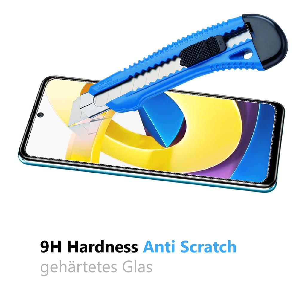 4in1 Glas Set für Xiaomi Poco M4 Pro 5G