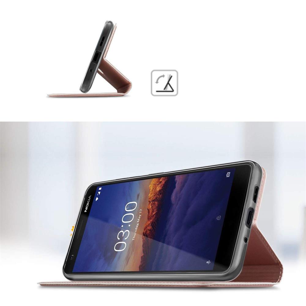 Electroplated Flip für Nokia 3.1 in Rosegold