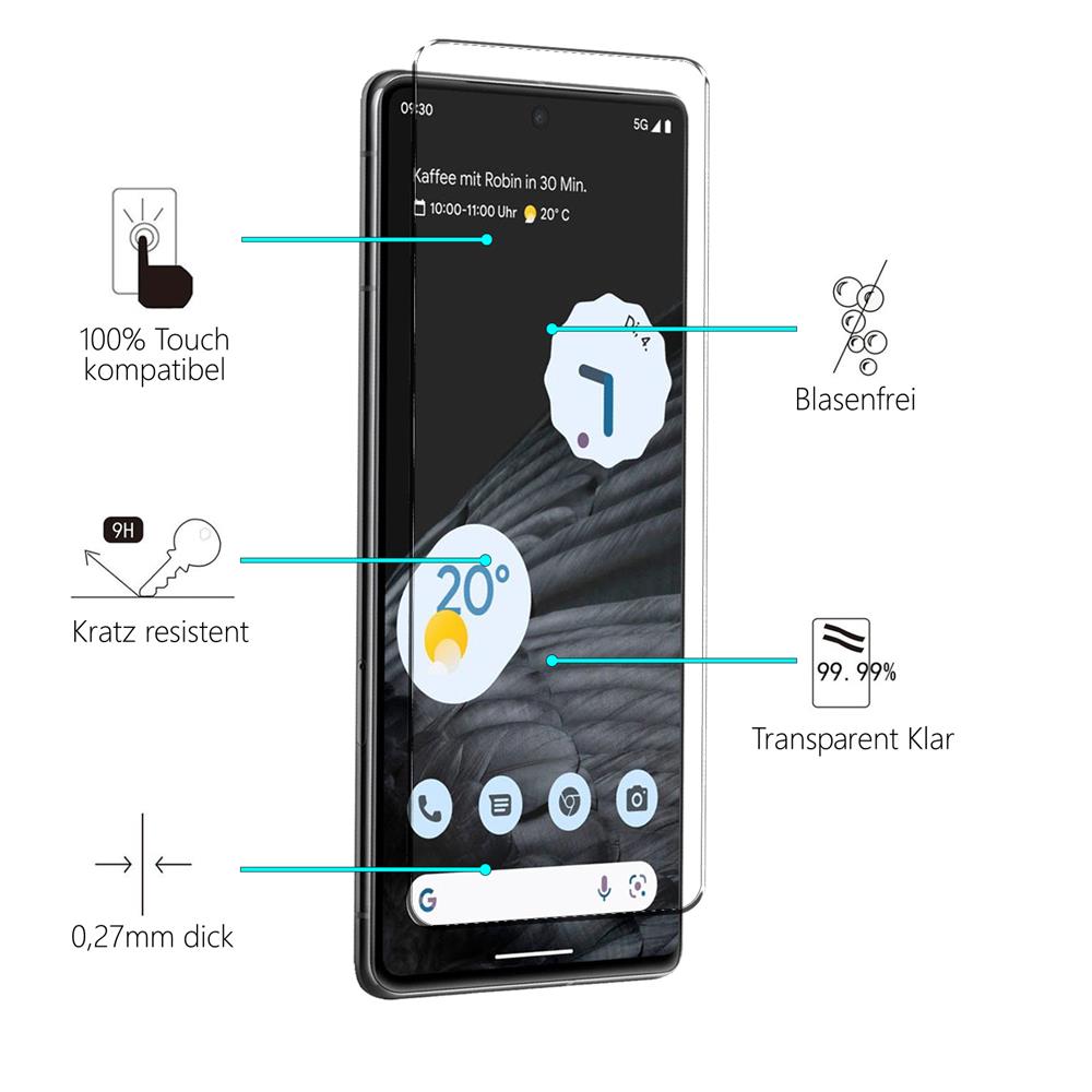 4in1 Glas Set für Google Pixel 7 Pro