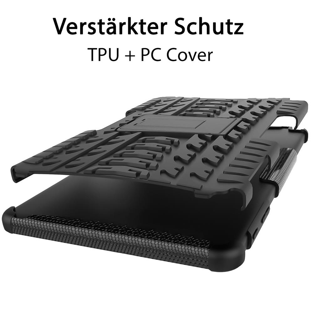 Outdoor Tab für Samsung Galaxy Tab A8 10.5 (2021) in Schwarz