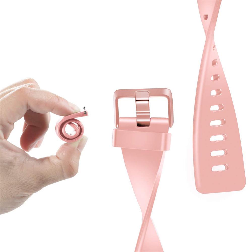 Fitnessarmband TPU für Fitbit Versa / Lite - Größe S in Braun