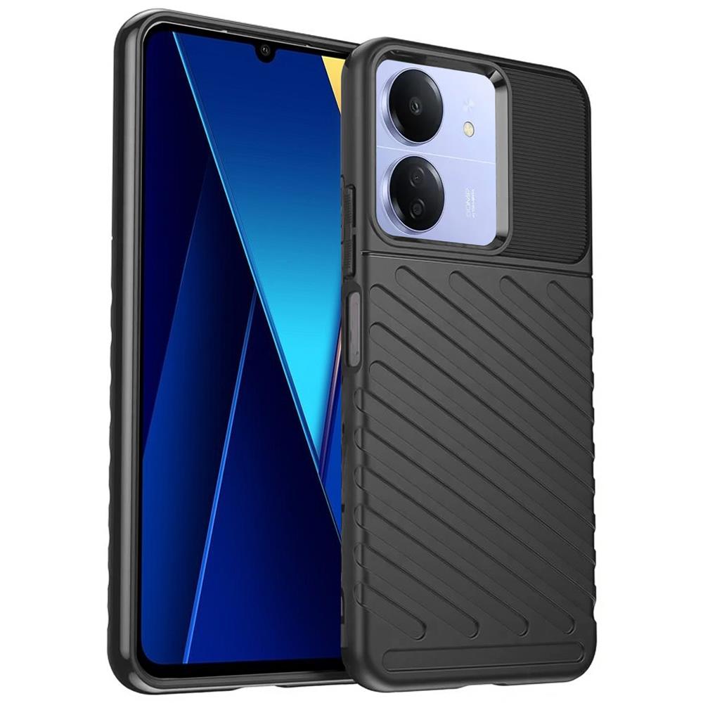 Thunder Case für Xiaomi Poco C65 in Schwarz