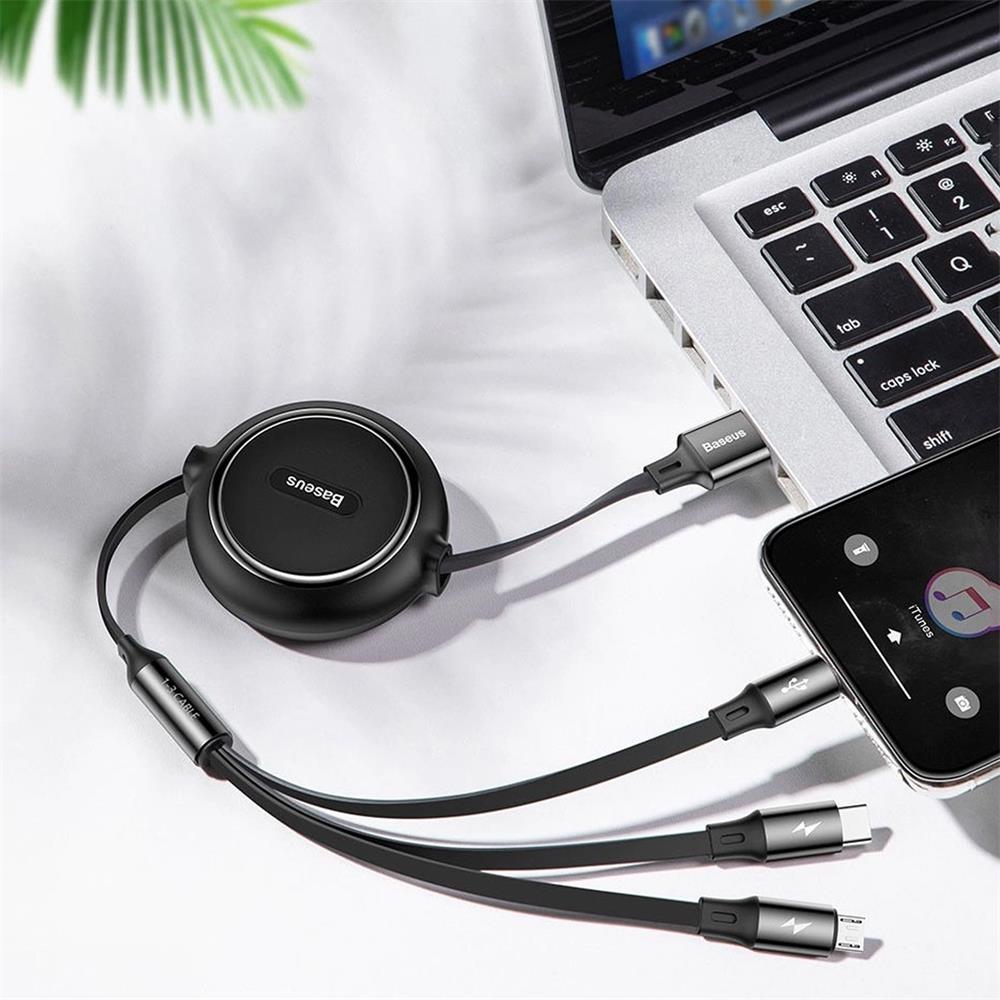 Baseus USB Kabel - CAMLT-JH01 - 3in1 in Schwarz