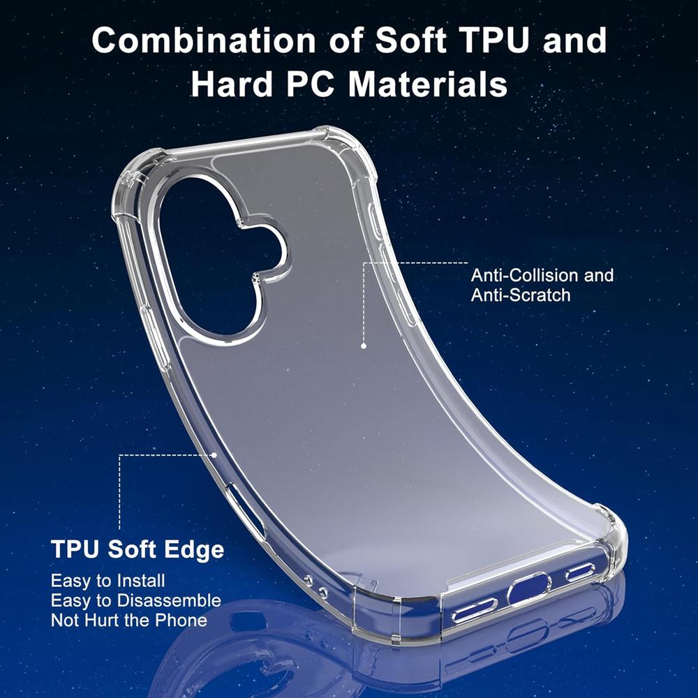 Rugged TPU für Apple iPhone 17 in Transparent
