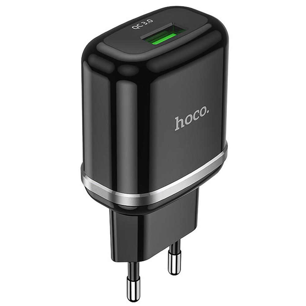 Netz-Ladegerät Hoco - N3 SOLO in Schwarz
