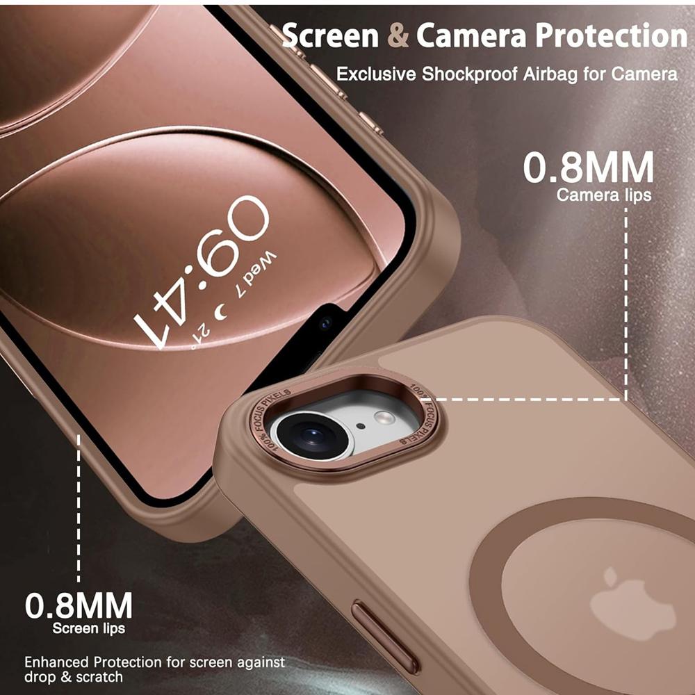 Frame Case für Apple iPhone 16e in Braun