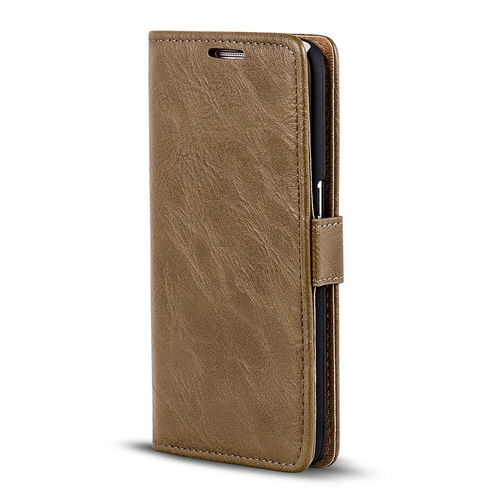Retro Wallet für Samsung Galaxy S8 Plus in Mocca