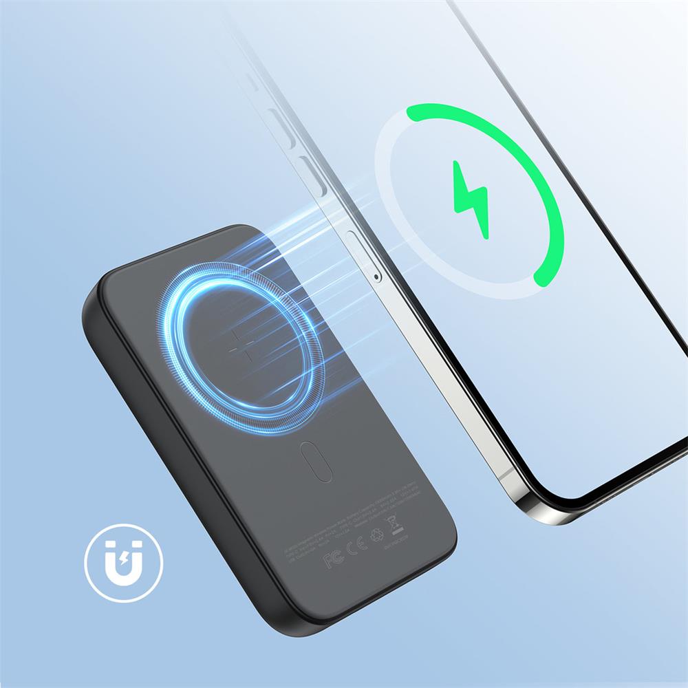 Power Bank - Joyroom - MagSafe JR-W020 - 10000 mAh in Schwarz