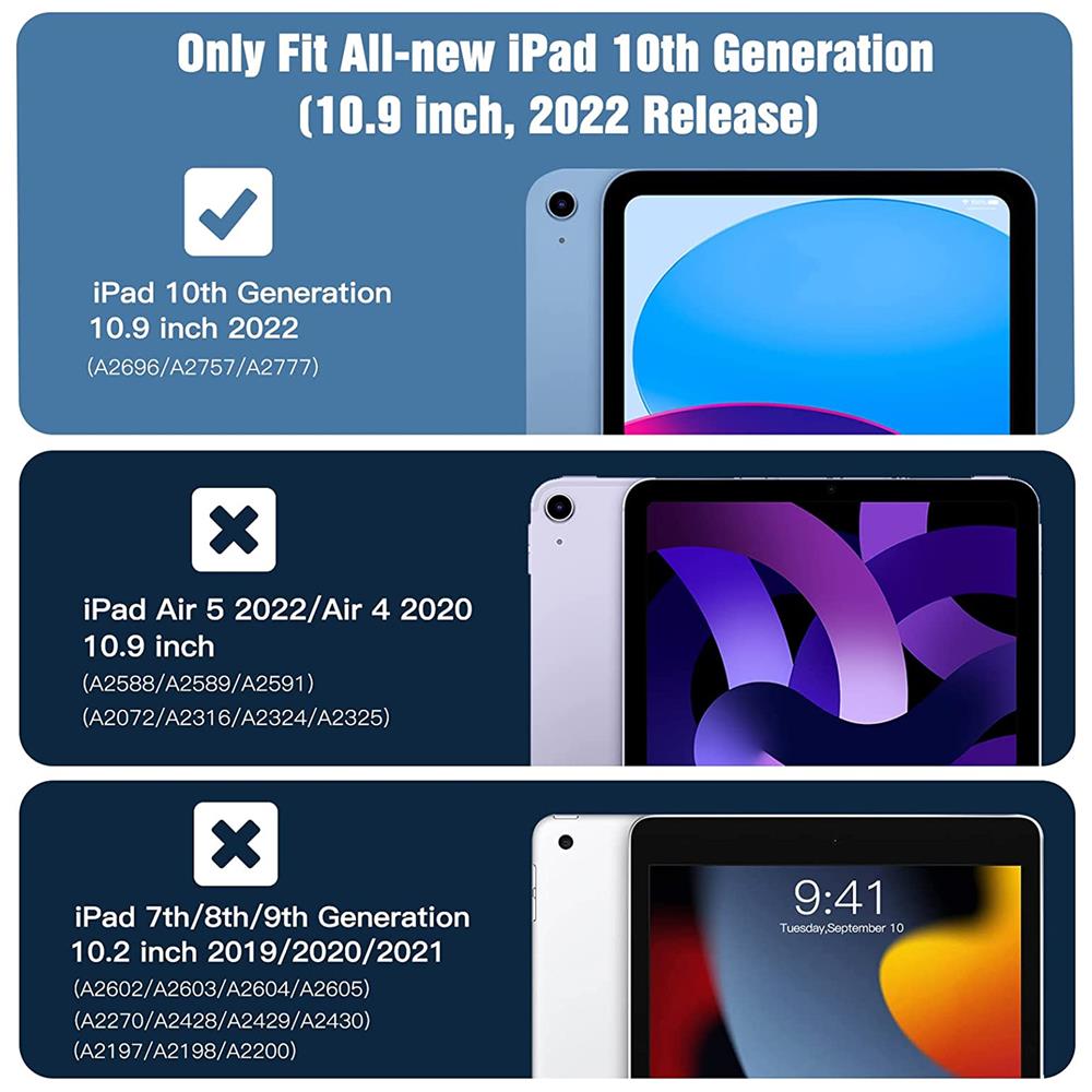 Rugged TPU Tab für Apple iPad 10.9 2022 in Transparent