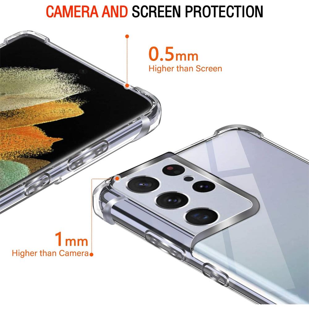 Rugged TPU für Samsung Galaxy S21 Ultra in Transparent