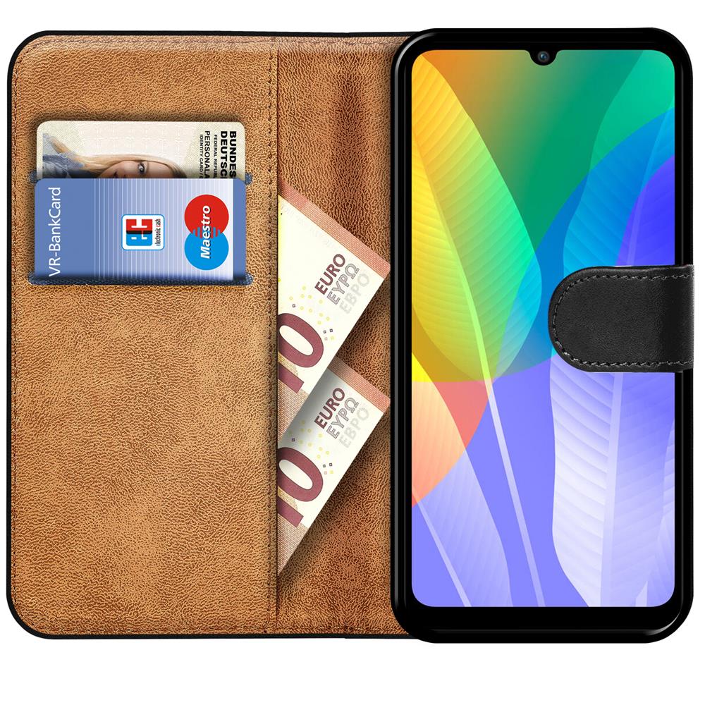 Basic Wallet für Huawei Y6P in Schwarz