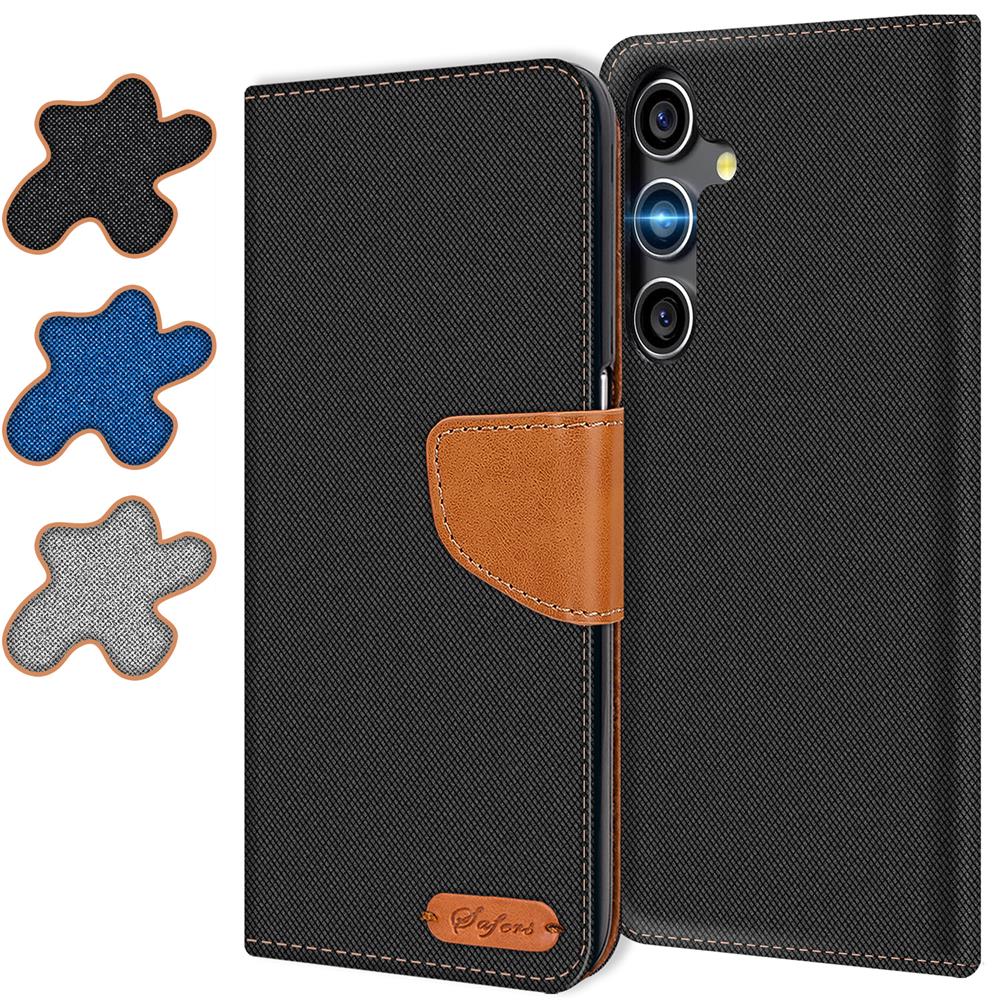 Textil Wallet für Samsung Galaxy S24 Plus