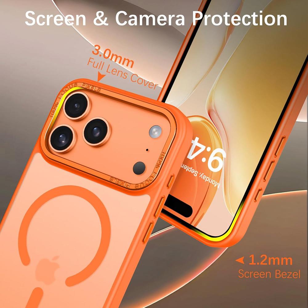 Frame Case für Apple iPhone 17 Pro Max in Orange