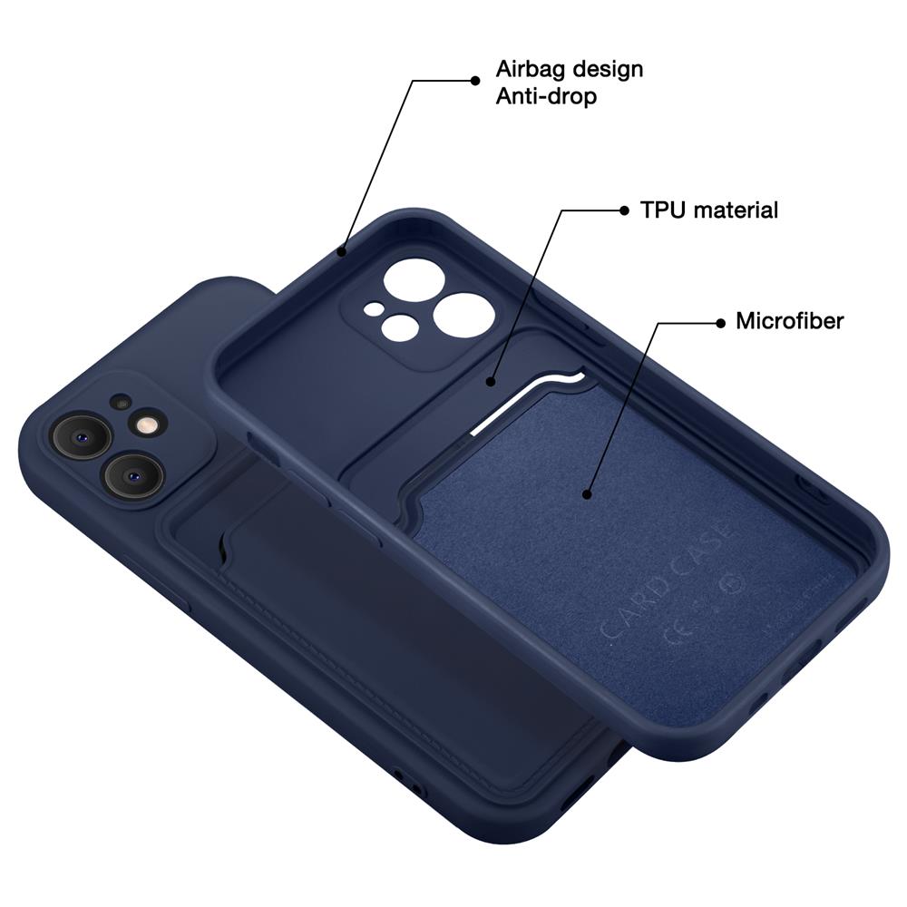 Card Case für Apple iPhone 15 Plus in Blau