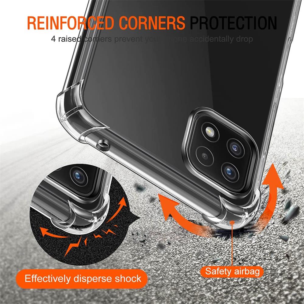 Rugged TPU für Samsung Galaxy A22 5G in Transparent