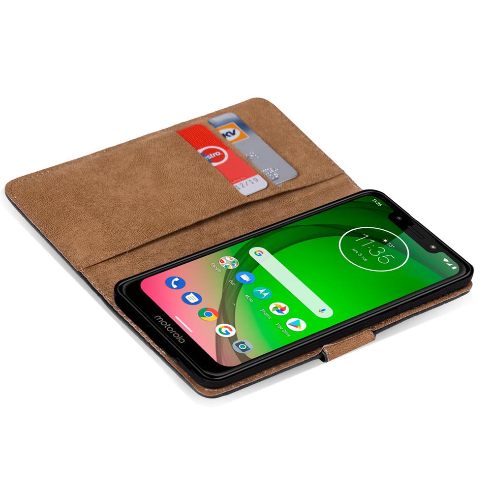 Basic Wallet für Motorola Moto G7 Play in Schwarz